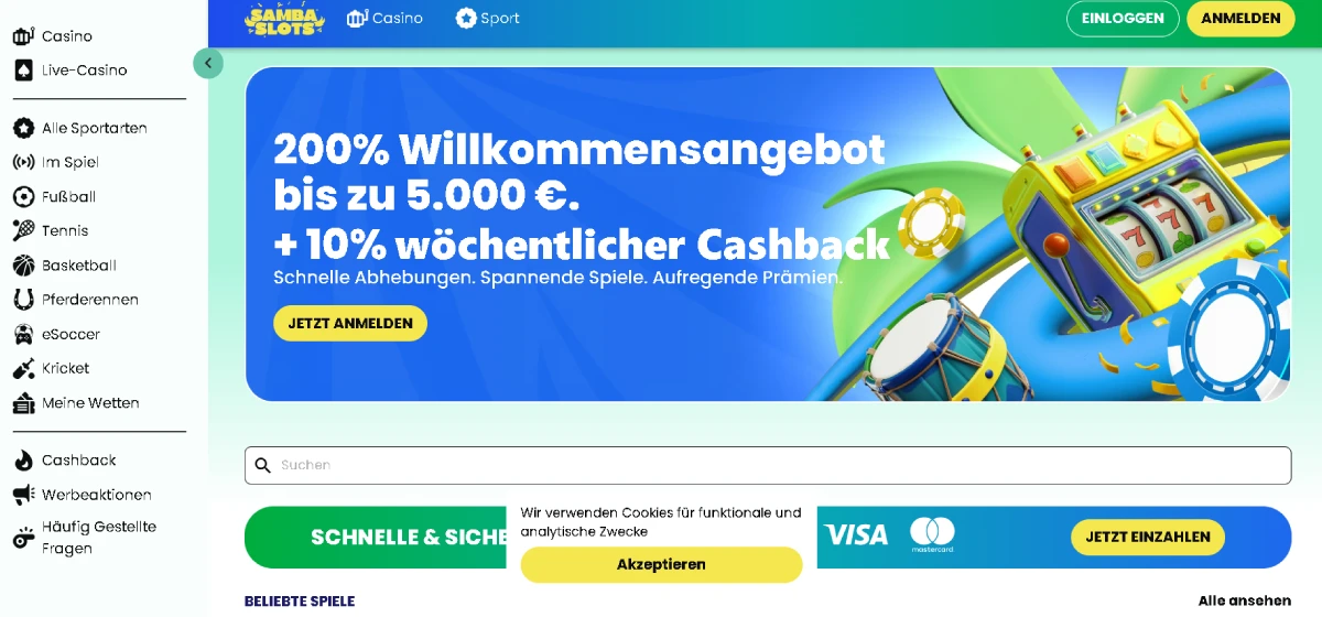 Samba Slots – Farbenfroh, mobil & bonusstark